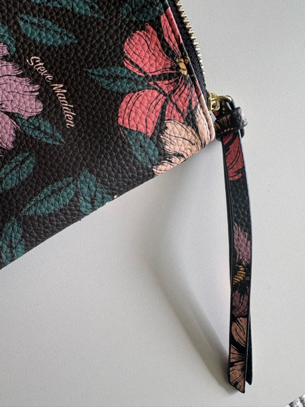 Steve Madden Floral Wristlet Zip Pouch - Picture 3 of 7